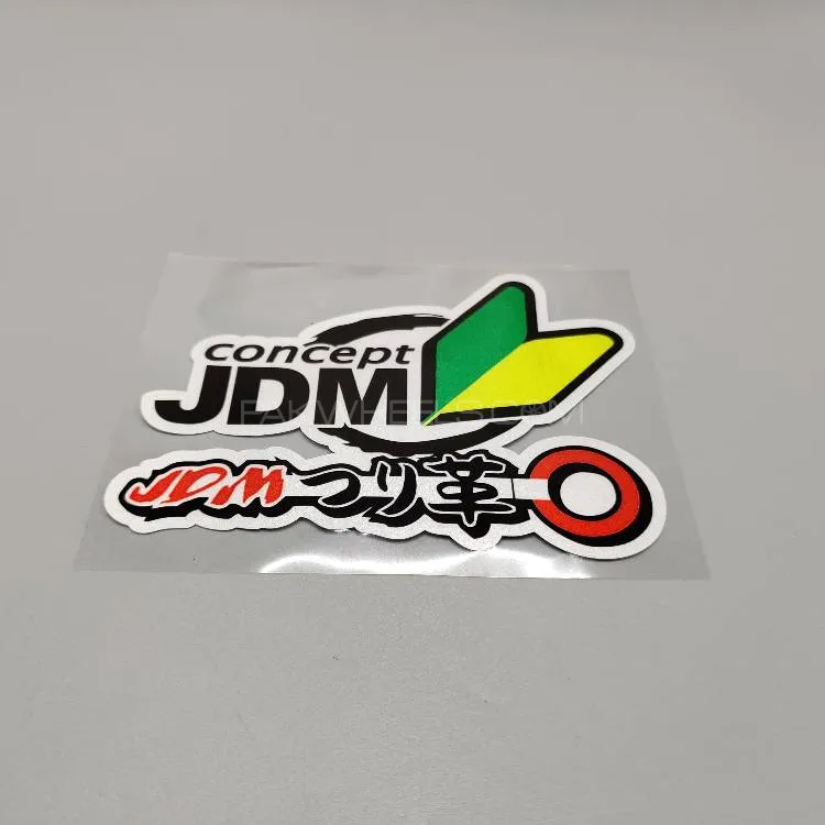 Premium Quality Custom Sticker Sheet For Car & Bike Embossed Style JDM BUYER Image-1