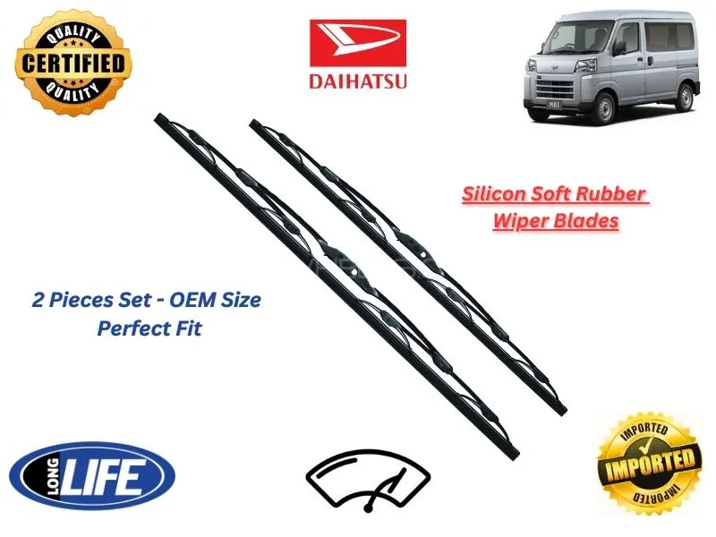 Daihatsu Hijet Van Silicone Soft Rubber Wiper Blades - 2 Pieces Set Image-1