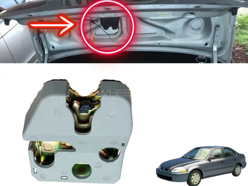 Honda Civic 1996-2002 Trunk Latch Luggage Lock - 1 Pcs Image-1