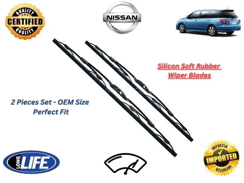 Nissan Wingroad 2006-2018 Silicone Soft Rubber Wiper Blades - 2 Pieces Set