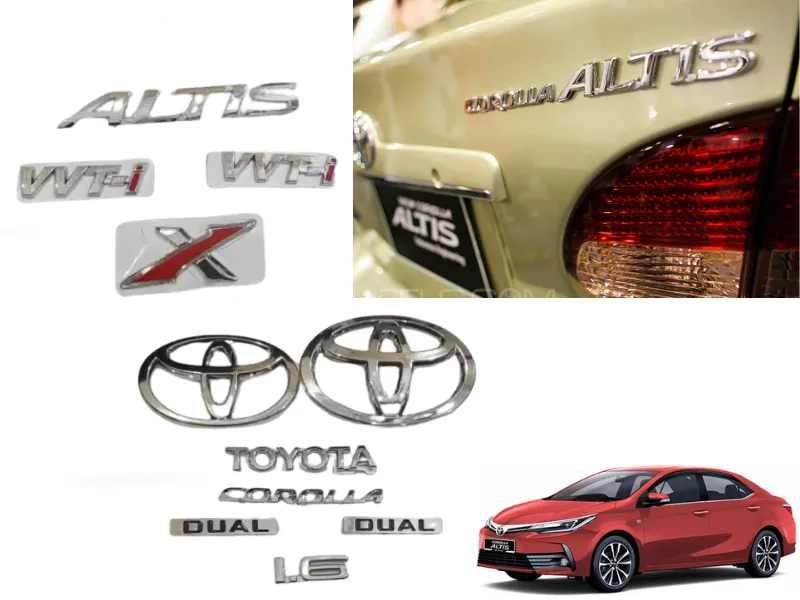 Toyota Corolla Altis 1.6 2014-2022 Logo Monogram - Set  Image-1