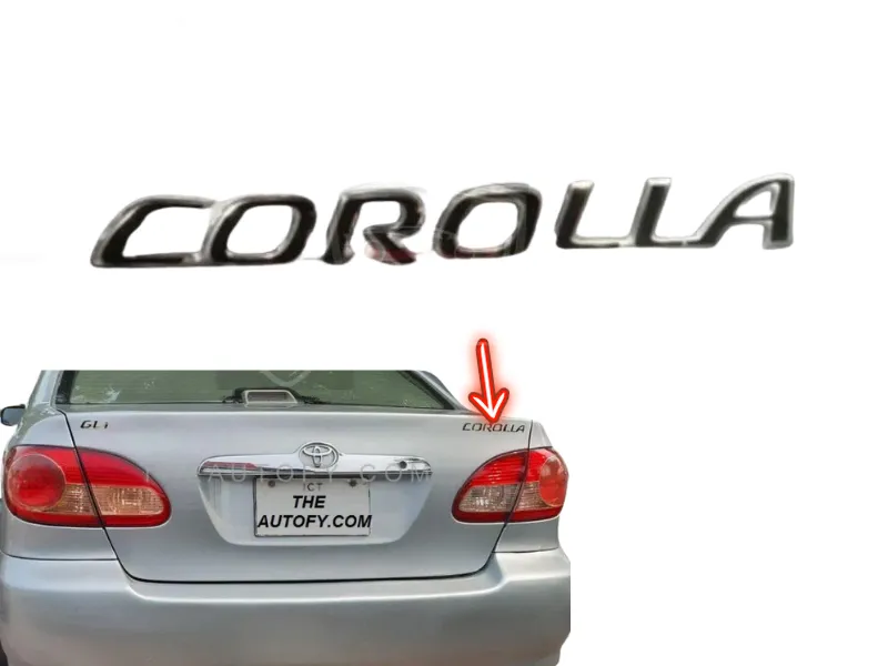 Toyota Corolla  2002-2008 Logo  Monogram  Sticker  Image-1