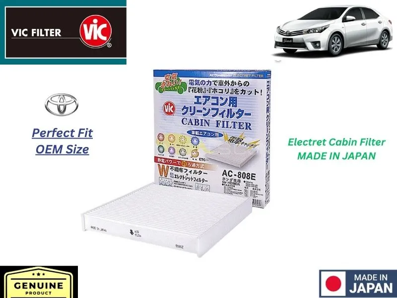 Toyota Corolla Gli 2014-2018 VIC Cabin Filter - Made in Japan Image-1