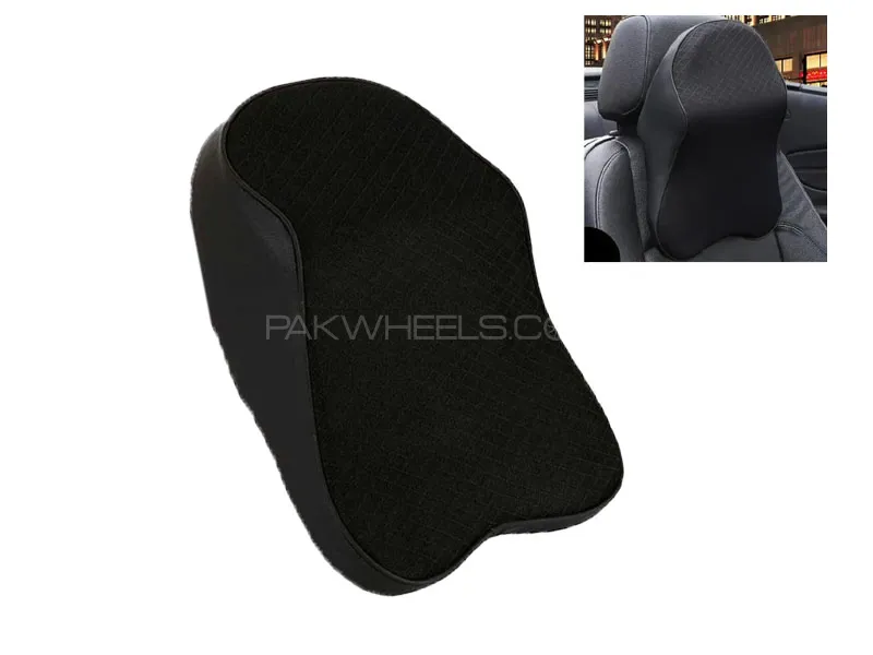 Ultimate Comfort Premium Neck Rest Pillow Jambo (Black) for Travel & Relaxation Image-1