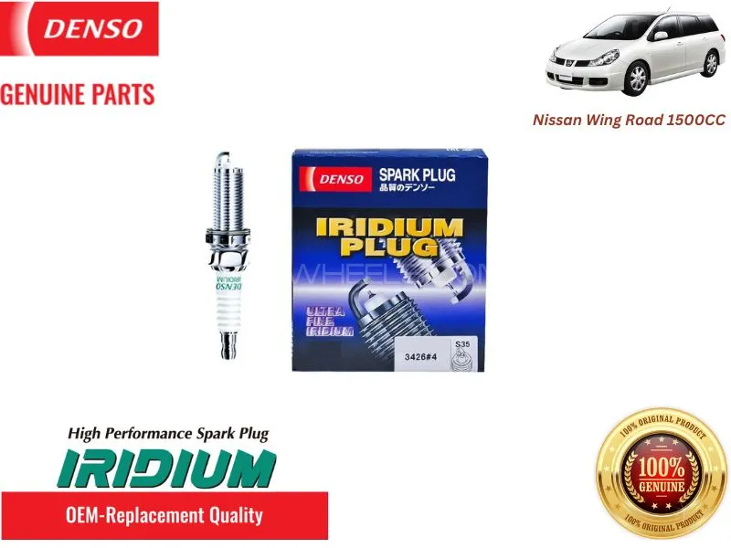 Nissan Wingroad 1500cc Denso Spark Plugs 4 Pieces