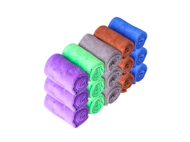 Zingfix Mini Plush Microfiber Towel Pack of 15 Image-1