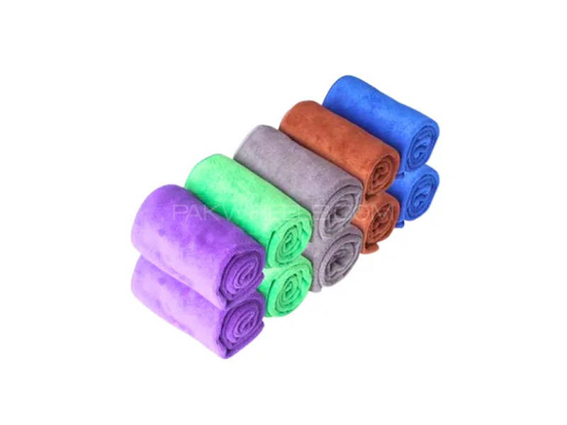 Zingfix Mini Plush Microfiber Towels Pack of 10 Image-1