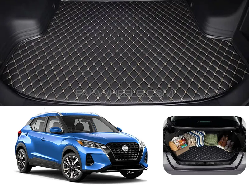 Nissan Kicks 7D Custom Car Trunk Mat - Model 2016-2025 Image-1