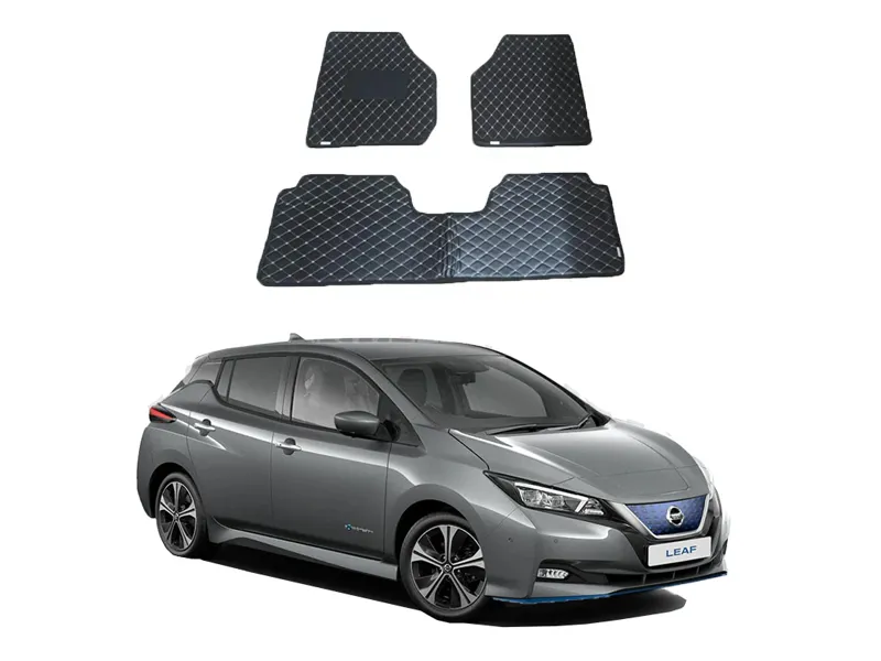 Nissan Leaf 7D Floor Mat ( Flat Style ) 5Pcs - Model 2017 - 2024 Image-1