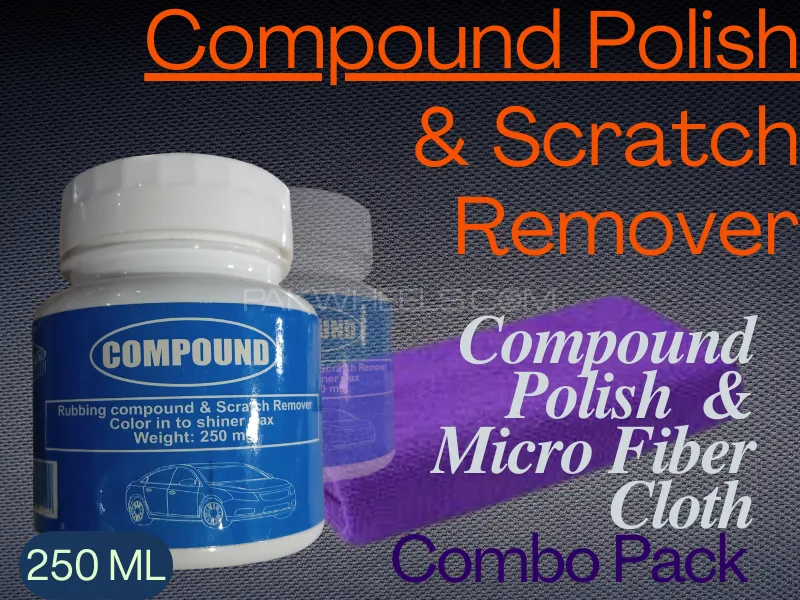 Rubbing Compound Polish 250 ML & Micro Fiber Cloth [COMBO PACK] Image-1