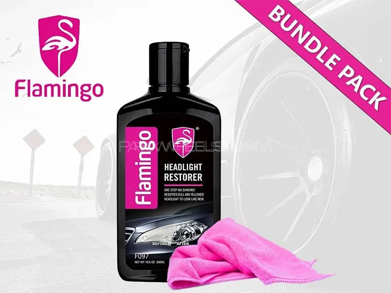 Flamingo Headlight Restorer – 300ml Polish for Crystal Clear Lights Image-1