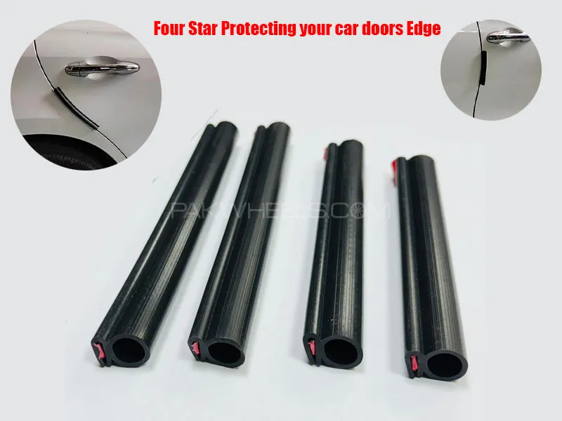 Four Star Durable PVC Black Door Guard Car Protector for Ultimate Protection Image-1