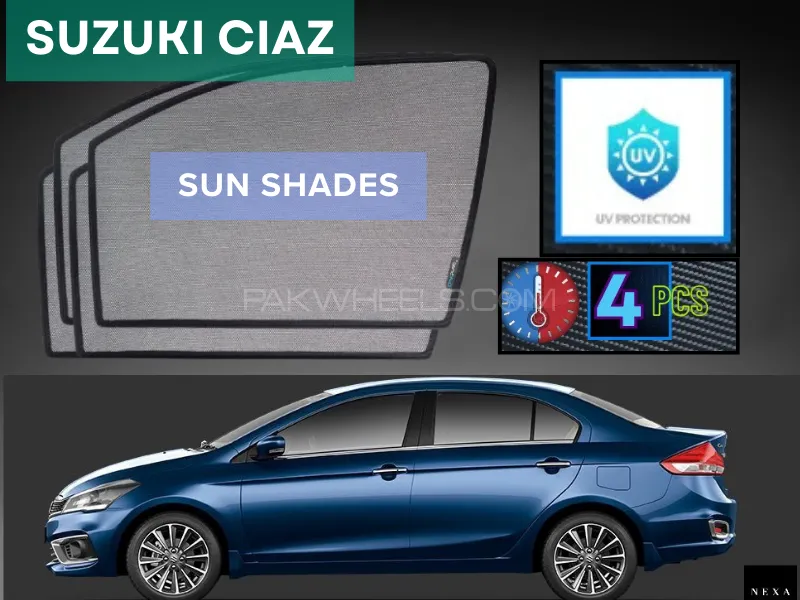 Suzuki Ciaz 2017-2020 Sun Shades | Anti UV Special Shades  Image-1