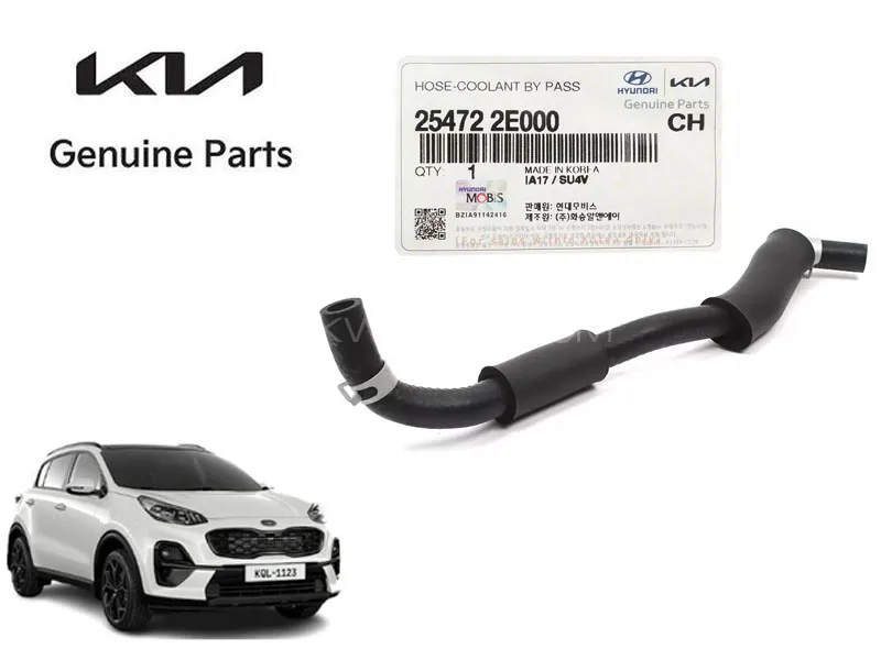 Genuine Engine Coolant Bypass Hose Pipe 1 pc for KIA Sportage 2019 to 2024 Image-1
