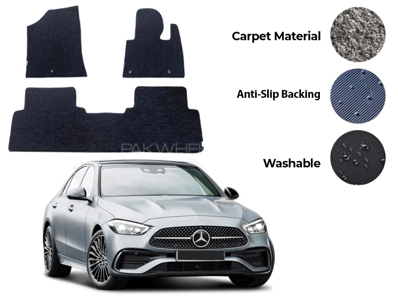 Mercedes C180 Genuine Fitting Carpet Floor Mat 5PCS - Model 2022-2025 Image-1