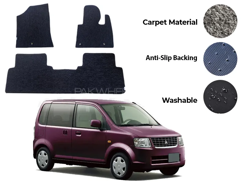Mitsubishi EK Wagon Fitting Carpet Floor Mat 2PCS - Model 2006-2013