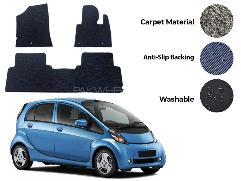 Mitsubishi I Fitting Carpet Floor Mat 3PCS - Model 2006-2018 Image-1
