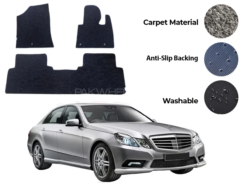 Mercedes E250 Genuine Fitting Carpet Floor Mat 5PCS - Model 2009-2025 Image-1