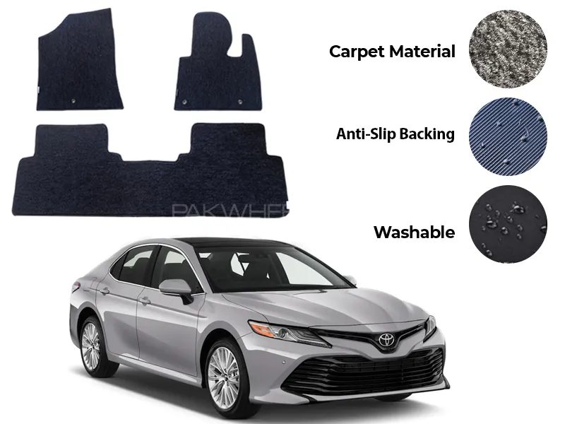 Toyota Camry Genuine Fitting Carpet Floor Mat 3PCS - Model 2018-2024