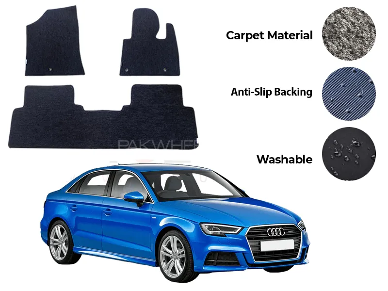 Audi A3 Genuine Fitting Carpet Floor Mat 4PCS - Model 2012-2020 Image-1