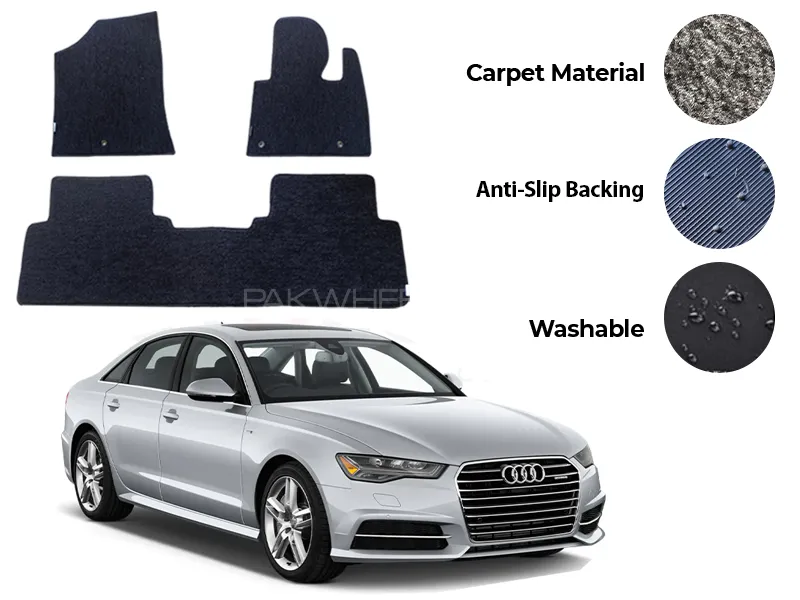Audi A6 Genuine Fitting Carpet Floor Mat 4PCS - Model 2011-2018 Image-1