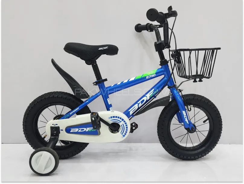 BDF Blue 12-Inch Kids Cycle Image-1