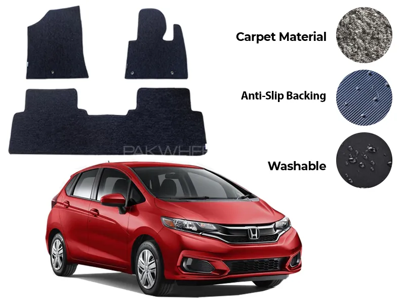 Honda Fit Genuine Fitting Carpet Floor Mat 3PCS - Model 2016-2020