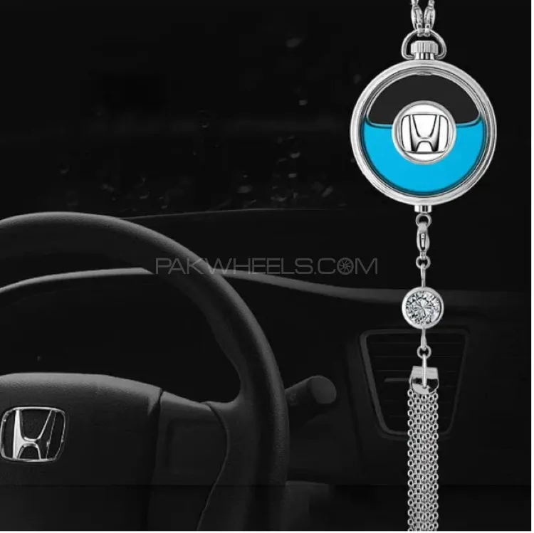 Honda Logo Car Hanging Perfume With Liquid | Car Air Freshener Image-1