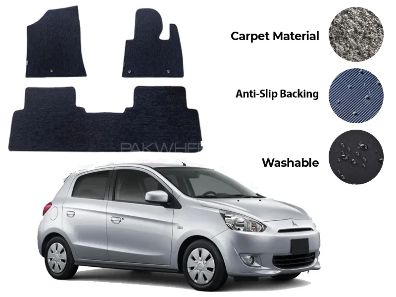 Mitsubishi Mirage Fitting Carpet Floor Mat 3PCS - Model 2012-2008