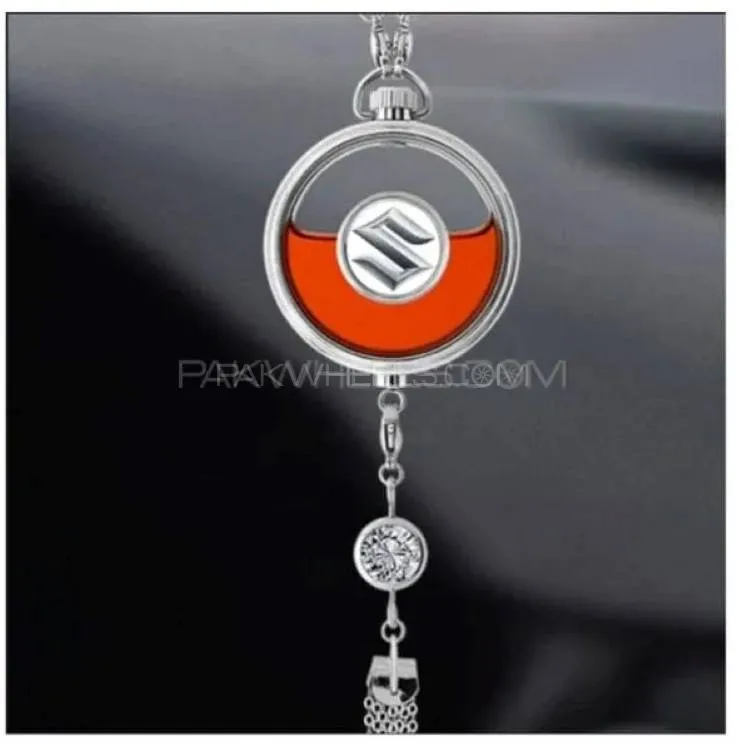 Suzuki Logo Car Hanging Perfume With Liquid | Car Air Freshener Image-1