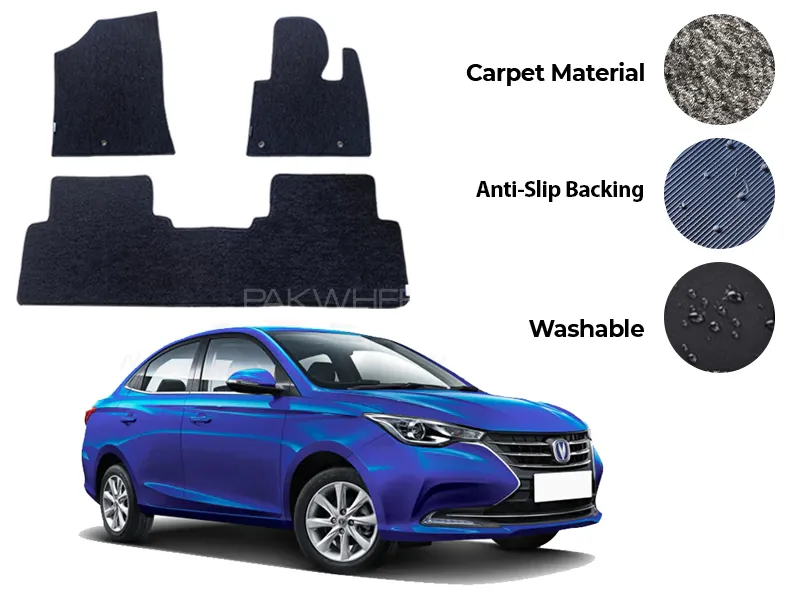 Changan Alsvin Genuine Fitting Carpet Floor Mat 3PCS - Model 2021-2022 Image-1