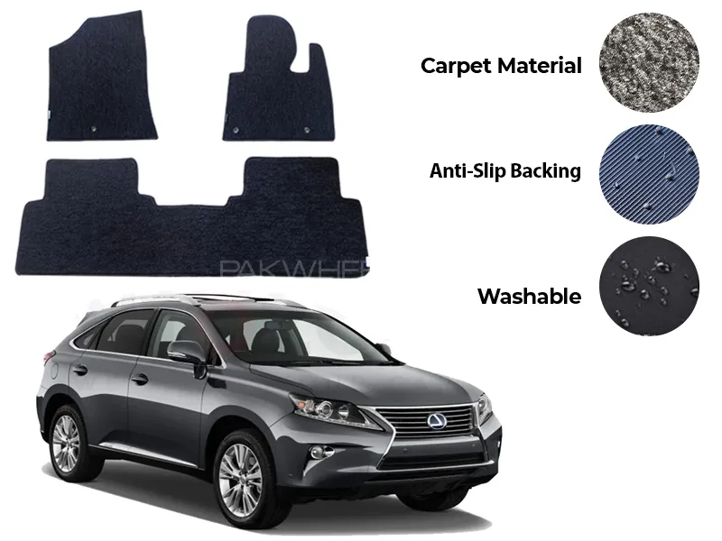 Lexus RX Series 450H Fitting Carpet Floor Mat 3PCS - Model 2016