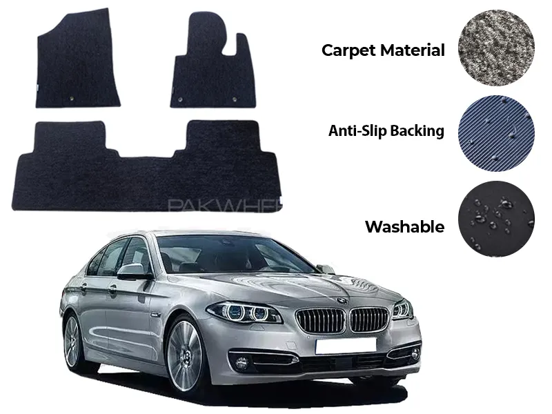 BMW 520/530 Genuine Fitting Carpet Floor Mat 3PCS - Model 2011-2017 Image-1