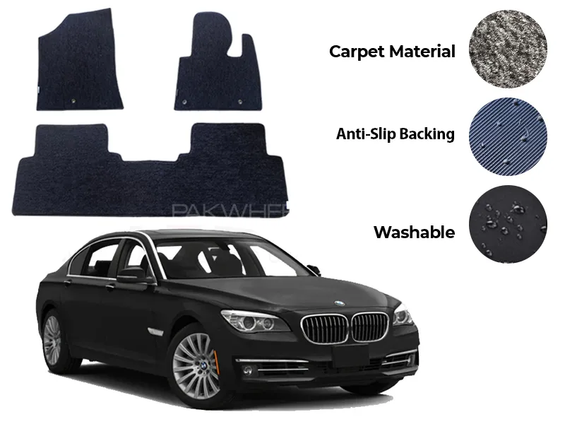 BMW 7 Series Genuine Fitting Carpet Floor Mat 5PCS - Model 2009-2015 Image-1