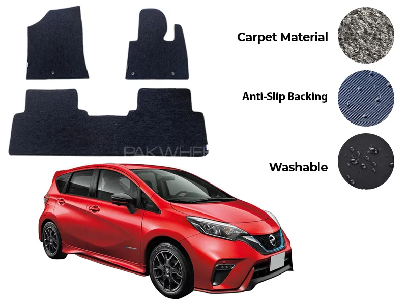 Nissan Note e-Power Genuine Fitting Carpet Floor Mat 3PCS - Model 2012-2020