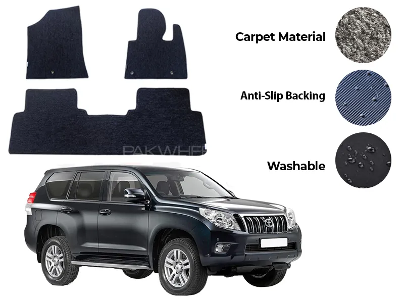 Toyota Prado FJ150 \ FJ160 Genuine Fitting Carpet Floor Mat 4PCS - Model 2009-2025 Image-1
