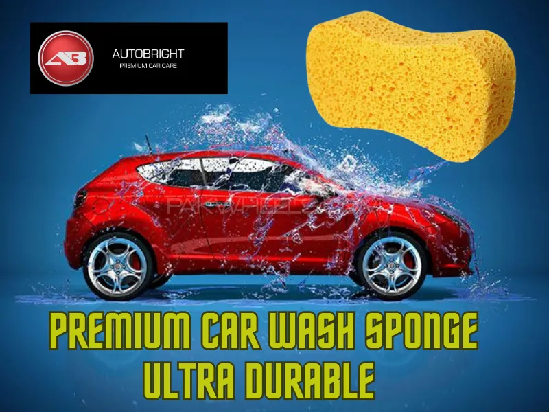 Auto Bright Premium Car wash sponge Ultra Durable Image-1
