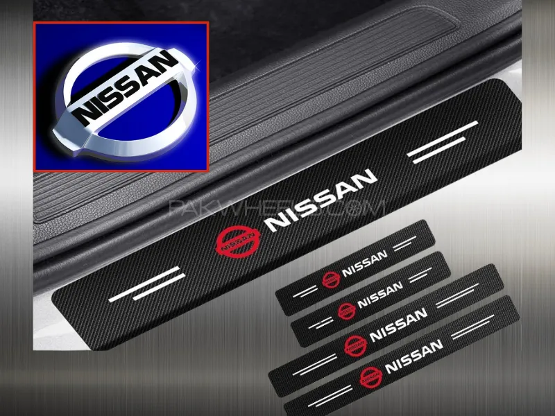 Universal NISSAN Car Door Sill Protector Strip - 4pcs Image-1