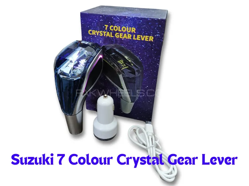 Suzuki Car Crystal Gear Shift Knob 7 Color Touch LED Gear Lever Head For Suzuki Image-1