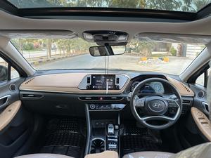 HYUNDAI SONATA 2.0 (2000cc)
Model 2021 || Registered 2021
Oxford Blue Color 
Bumper to Bumper Original 100% Guaranteed 
18,000km driven 
Panoramic Roof
Wireless Charger
Dual Power Seats
Harmon kardon speakers
All seals still intact 
READY DELIVERY 
EXCHANGE POSSIBLE WITH ANY CAR

For inspection
Available at SUPREME CARS
Plot # 151/F,Under Imam heights,Shop no.1&2, Main Khalid Bin Walid Rd, Karachi, Sindh 75400

|  Premium Cars  |  Best Prices  |  Optimum Performance | 
#Supremecarsgang
