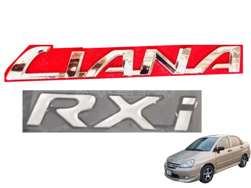 Suzuki Liana Rxi  Emblem & Sticker | 2 Pieces | 2006 - 2014 Image-1