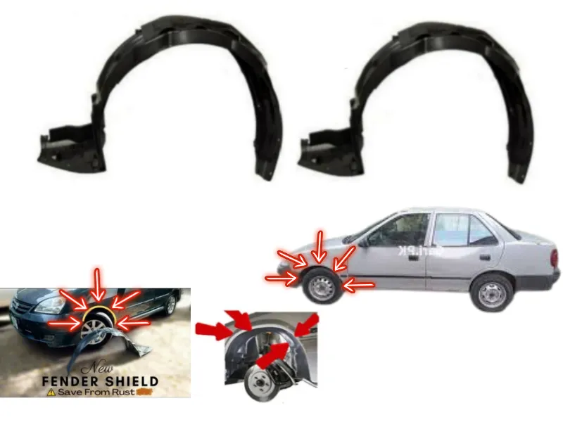 Suzuki Margalla Fender Shield | 2 Pieces | Front Right And Front Left 1992- 1998  Image-1