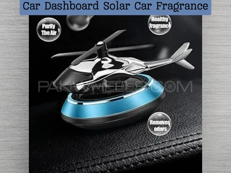 Helicopter Solar Rotating Car Perfume Diffuser Air Freshener Ornaments Car Fragrance Decoration Deod Image-1