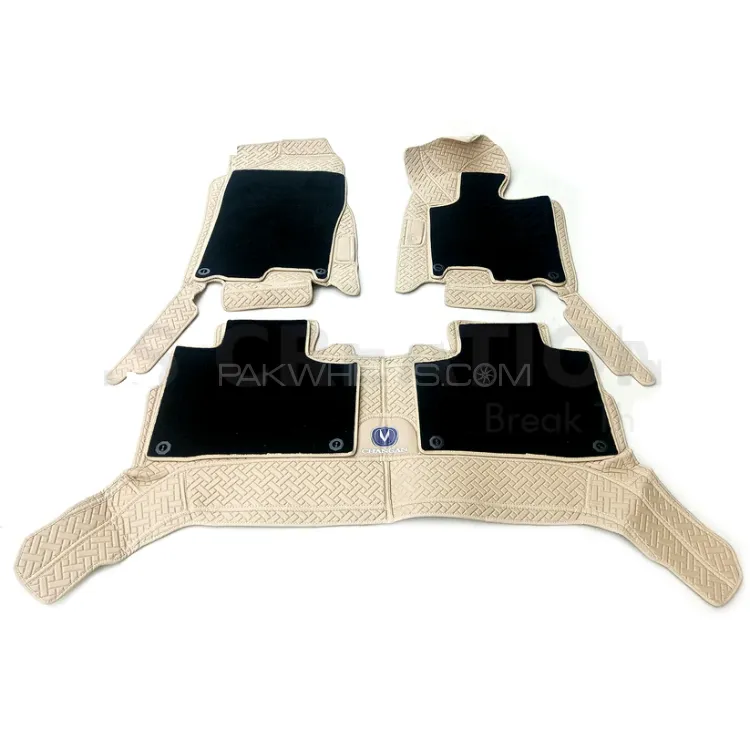 Oshan x7 - 9D Floor Mat With Carpet - 5 Seats  Image-1