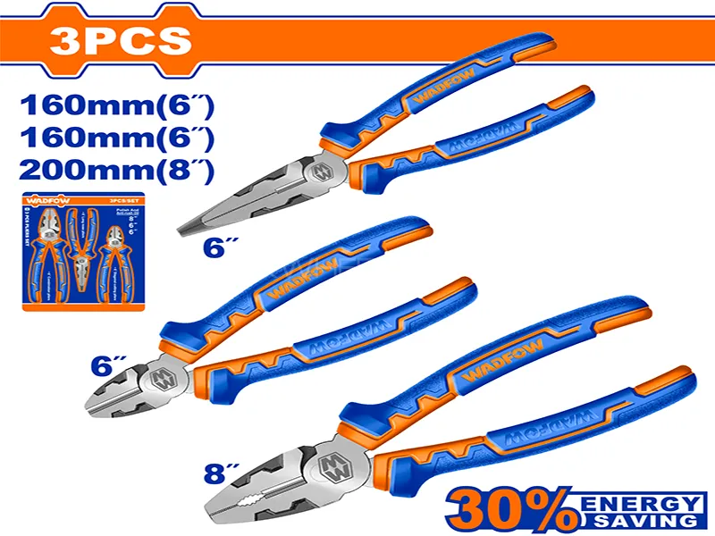 WADFOW 3 Pcs High Leverage Pliers Set WPS0613 Image-1