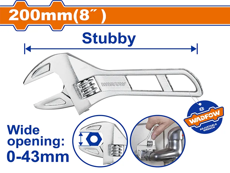WADFOW Adjustable Wrench Model WAW7108 Image-1