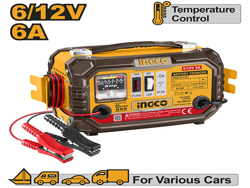 INGCO Battery Charger Model ING-CB1501 Image-1