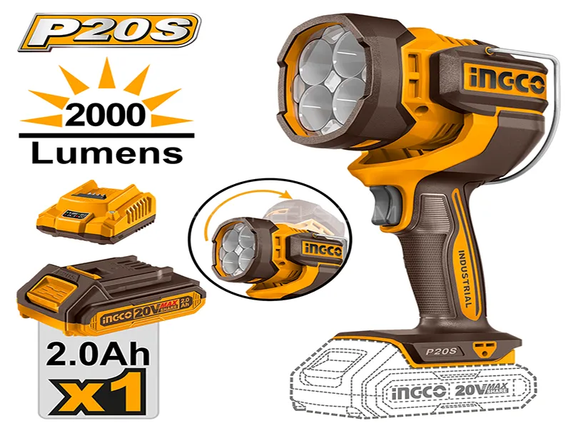 INGCO Cordless Work Lamp Model CWLI20881 Image-1