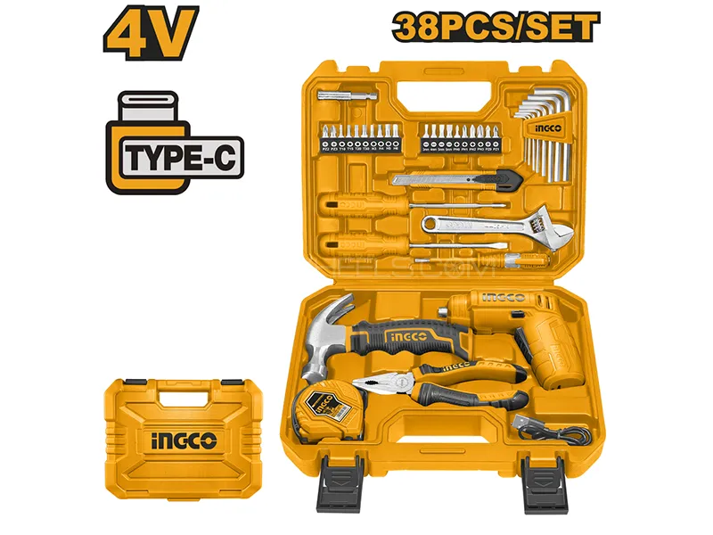 INGCO 38 Pcs Tools Set Model HKTHP10381 Image-1