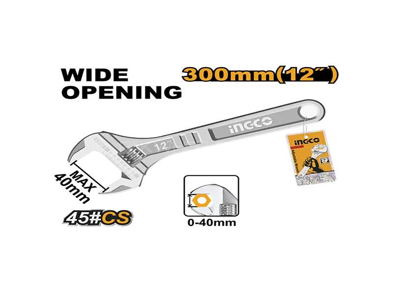 INGCO Adjustable Wrench Model HADW131122 Image-1